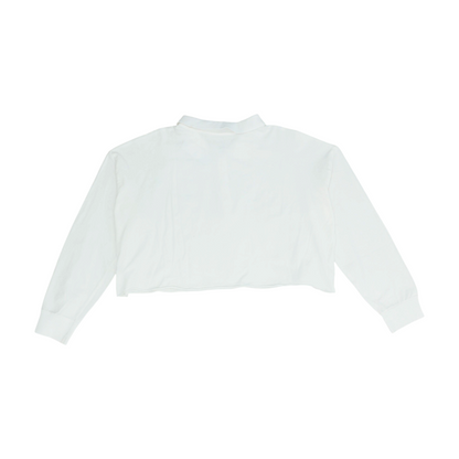 White Cropped Blouse
