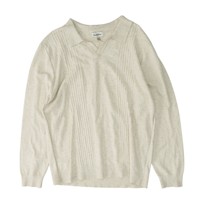 Beige Solid Pullover Sweater