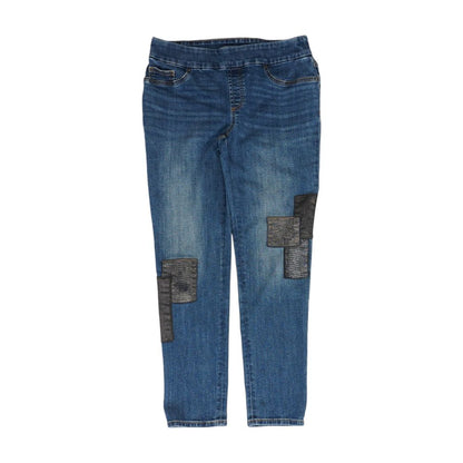 Blue Ankle Straight Leg Jeans