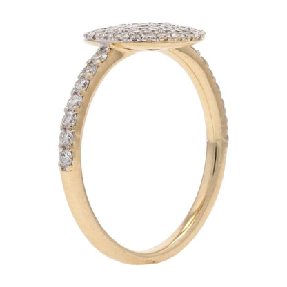 1/2 Ct 14K Gold Diamond Pave Mini Infinity Cocktail Ring