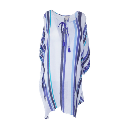 White Striped Cover-Up