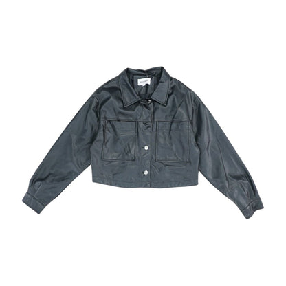 Black Faux Leather Jacket