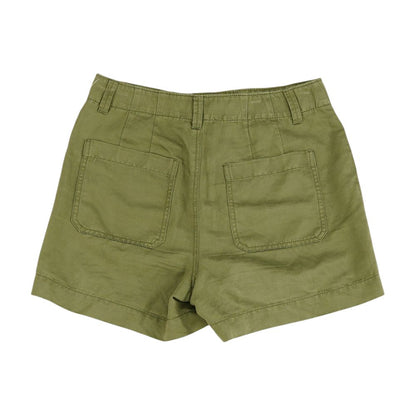 Green Solid Chino Shorts