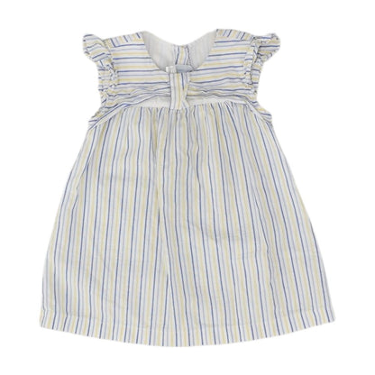 White Striped Midi Dress