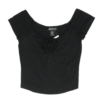 Black Knit Top