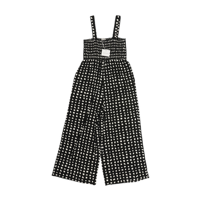 Black Maternity Geometric Jumpsuit