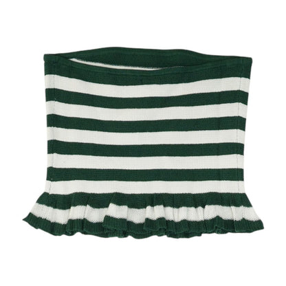 Green Striped Knit Top
