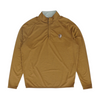Brown Solid 1/4 Zip Pullover