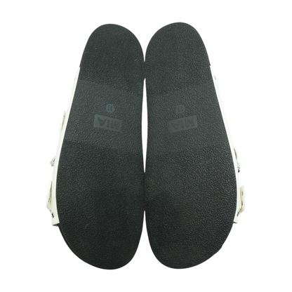 White Flat Sandals