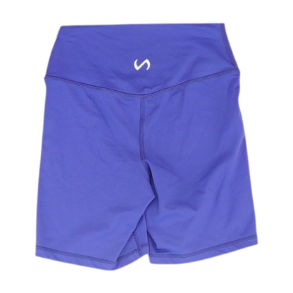 Purple Solid Active Shorts
