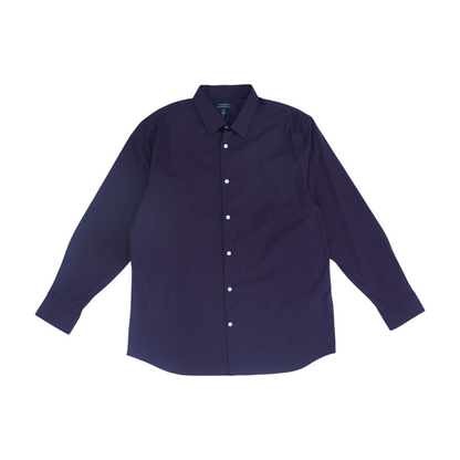 Maroon Check Long Sleeve Button Down