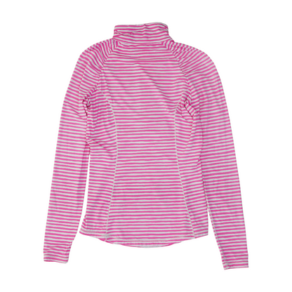 Pink Striped 1/4 Zip Pullover