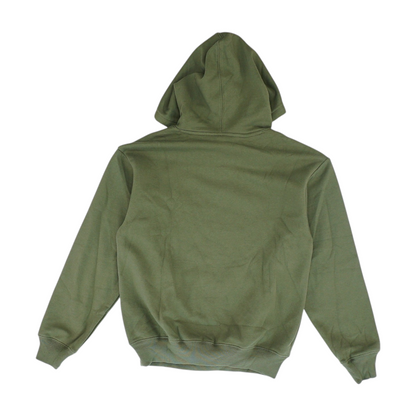 Green Solid Hoodie Pullover