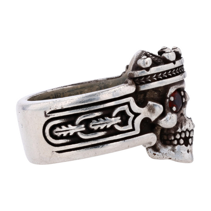 Sterling Silver Garnet Fashion Ring