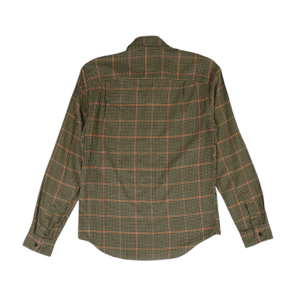 Khaki Check Flannel Button Down