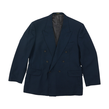 Vintage Navy Solid Sport Coat