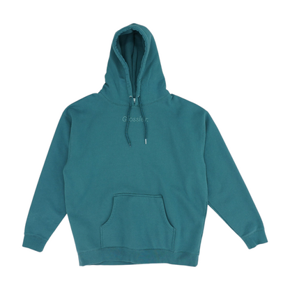 Green Solid Hoodie Pullover