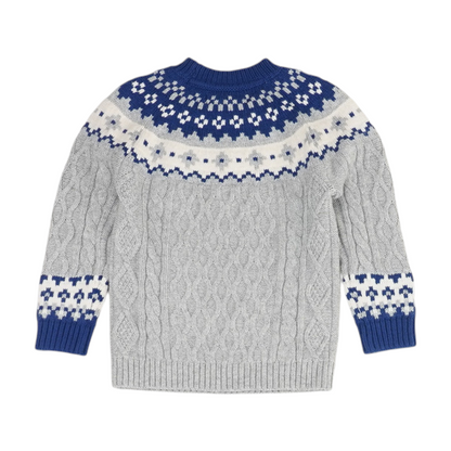 Multi Color Block Pullover Sweater