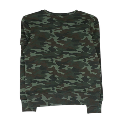 Green Camo Sweatshirt Pullover