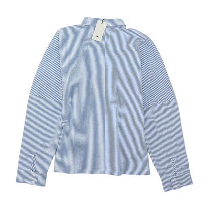 Blue Striped Long Sleeve Button Down
