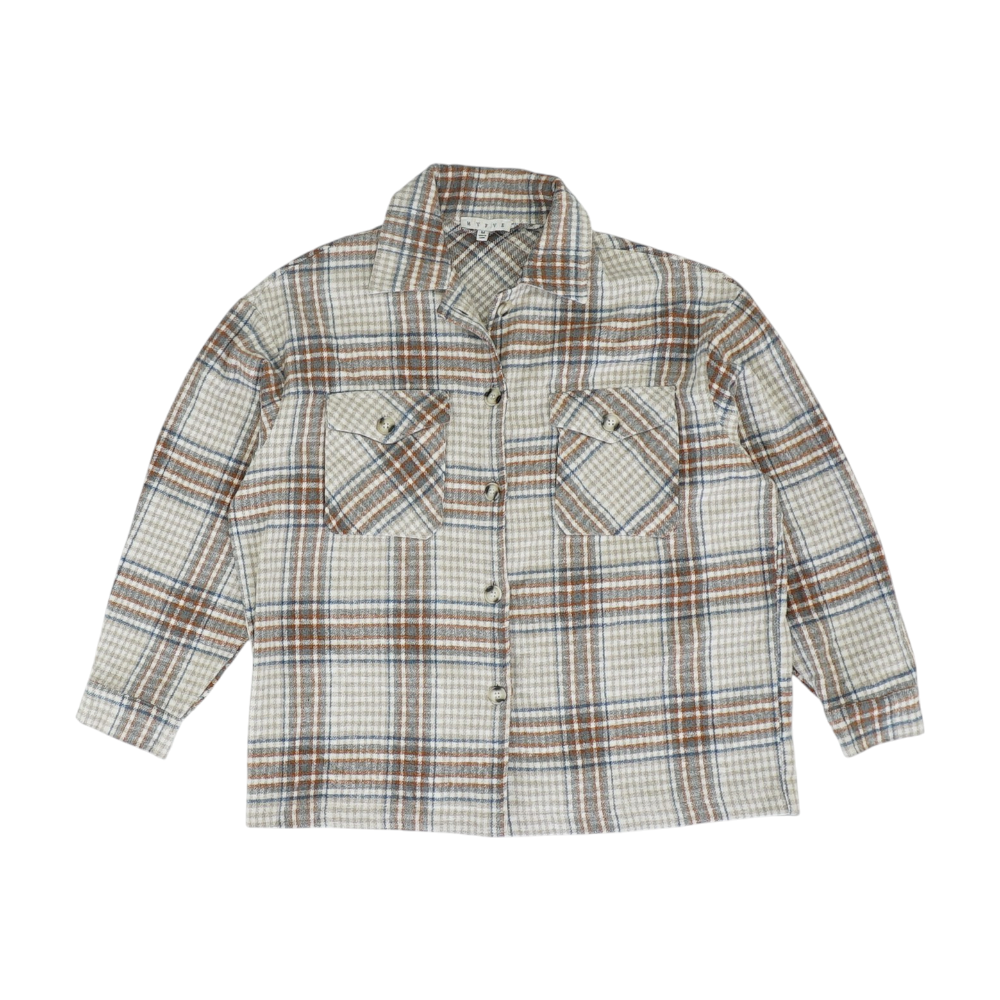 Multi Plaid Flannel Button Down