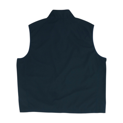 Black Solid Casual Vest