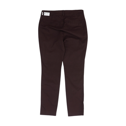 Burgundy Tapered Pants