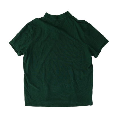 Green Solid Short Sleeve Polo