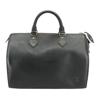Speedy 30 Handbag In Black Epi Leather