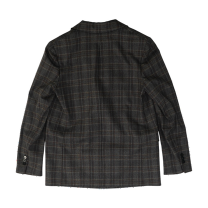 Gray Plaid Blazer