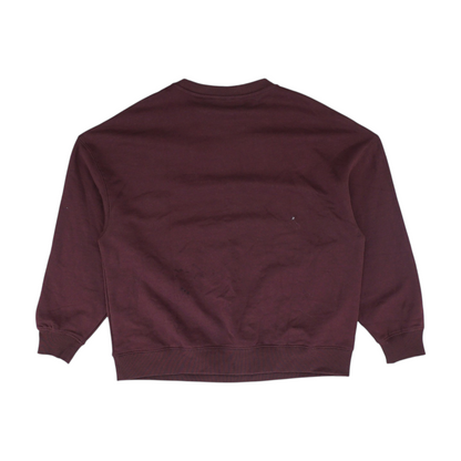 Burgundy Solid Sweatshirt Pullover