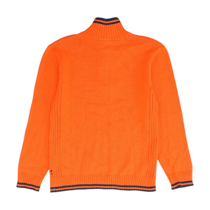 Orange 1/4 Zip Sweater