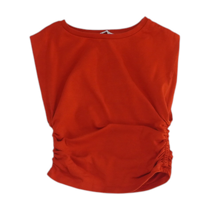 Red Cropped Blouse