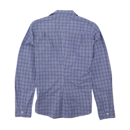 Blue Check Button Down