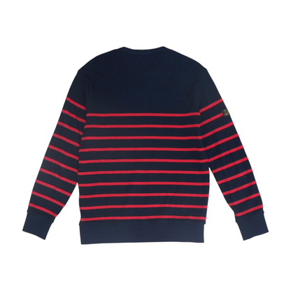 Red Striped Pullover Sweater