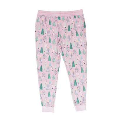 Pink Graphic Pajama Bottom