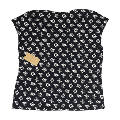 Navy Plus Floral Blouse