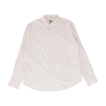 Pink Striped Long Sleeve Button Down