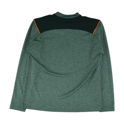Green Miami Hurricanes Abstract 1/4 Zip Pullover