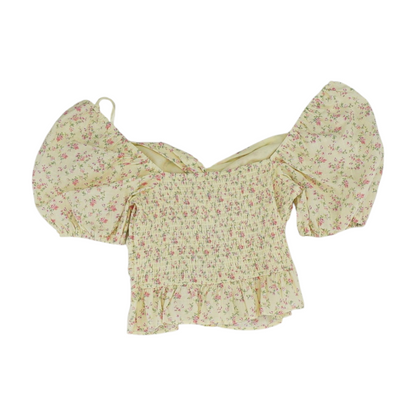 Yellow Floral Blouse