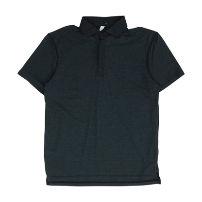 Charcoal Solid Short Sleeve Polo