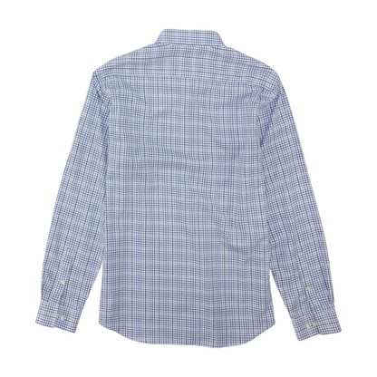 White Check Long Sleeve Button Down