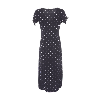 Black Polka Dot Midi Dress
