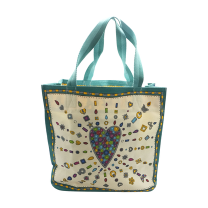 Multi Colored Canvas Tote Bag