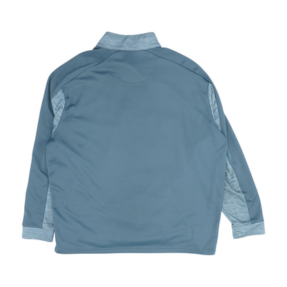 Gray Color Block 1/4 Zip Pullover
