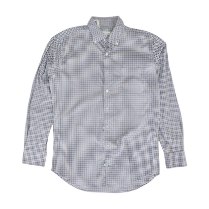 Blue Plaid Long Sleeve Button Down
