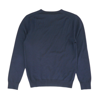 Navy Solid Pullover Sweater