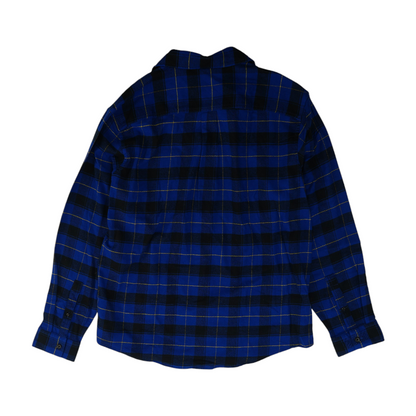 Blue Plaid Flannel Button Down