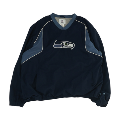 Navy Seattle Seahawks Solid Sweatshirt Pullover