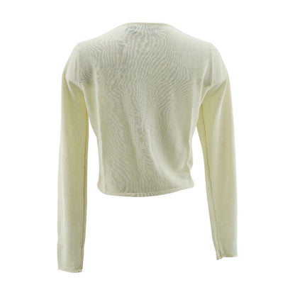 Ivory Solid Cardigan Sweater